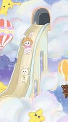 梦幻唯美云朵天空卡通动物童话视频的预览图